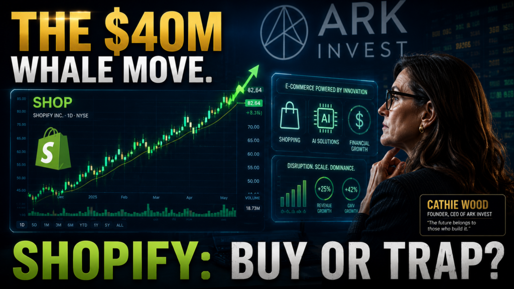 cathie wood shopify stock purchase.