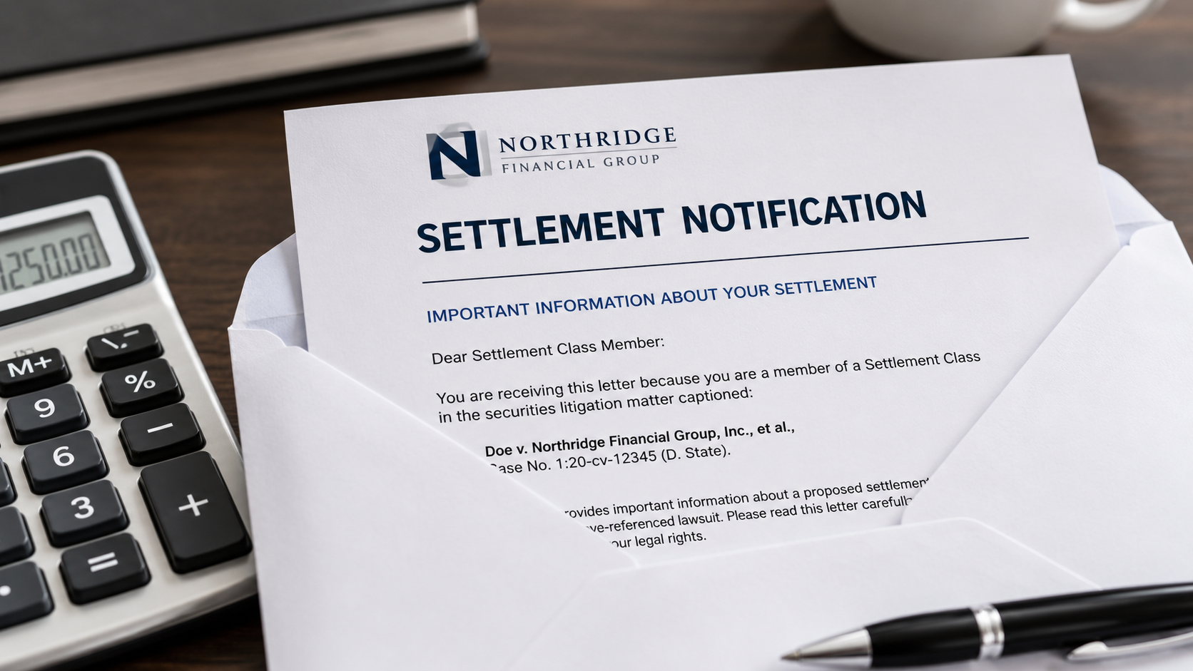 An official settlement mailing detailing consumer payout procedures for active mobile banking class action claims.