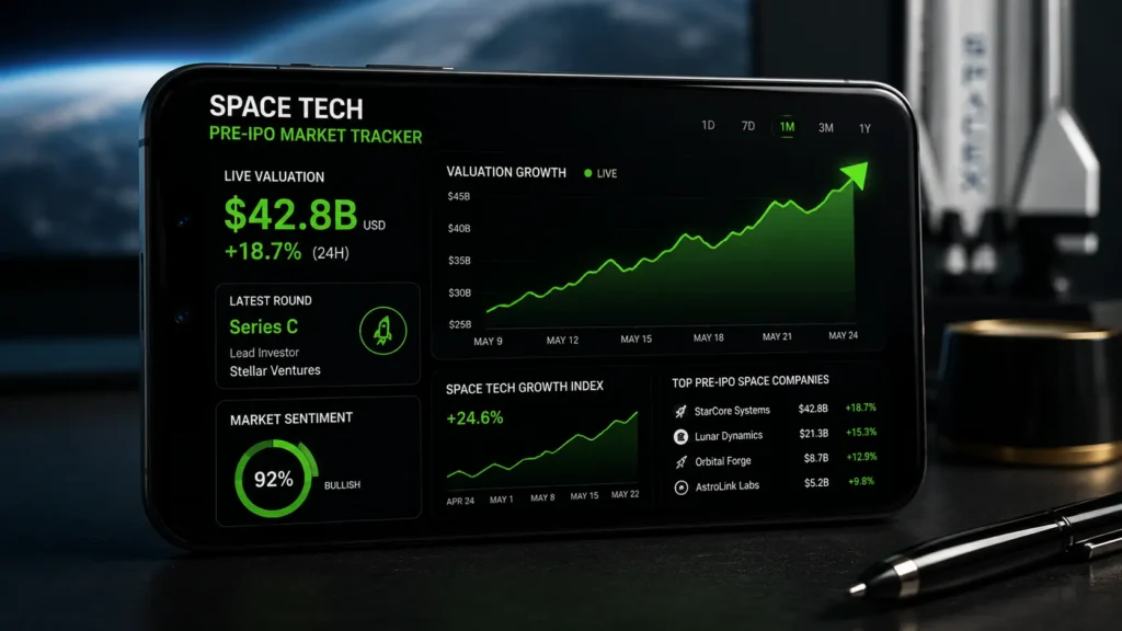 How to Buy SpaceX Stock: The Secret Private Market Investing Hack A mobile app interface displaying how to buy spacex stock and invest in private equity shares safely.