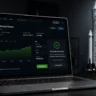 A laptop showing a successful transaction dashboard for forge global spacex stock allocation options.