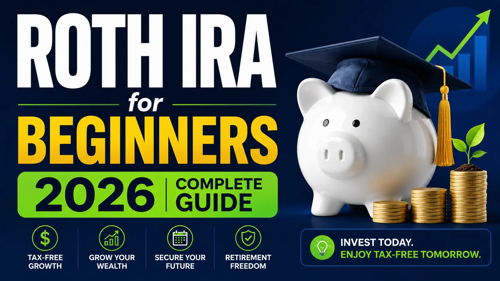 Roth IRA for Beginners 2026 — Complete Guide to Tax-Free Retirement Savings