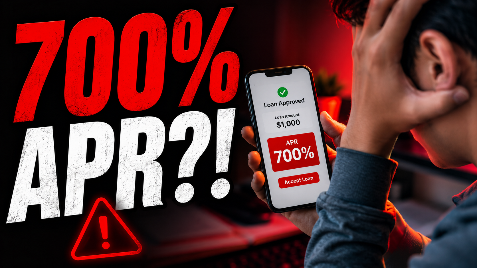 Finance thumbnail warning about the high APR charged by Greenline Loans.