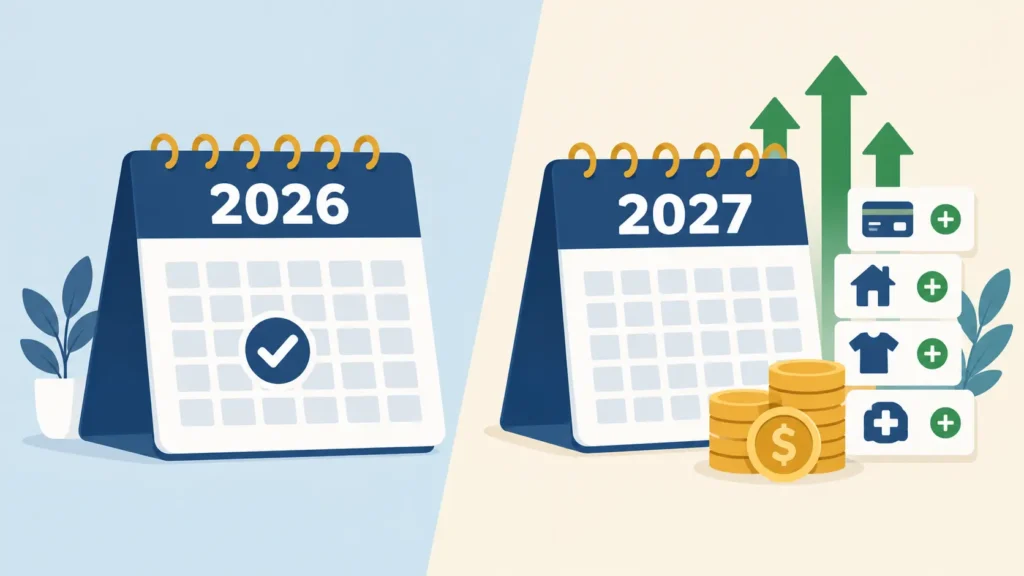New tax laws for 2027 filing season compared to IRS tax refunds 2026 changes.